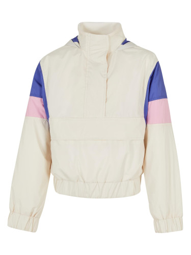 Girls' Light 3-Tone Pull-Over Jacket White Sand/Purpleday/Girlypink
