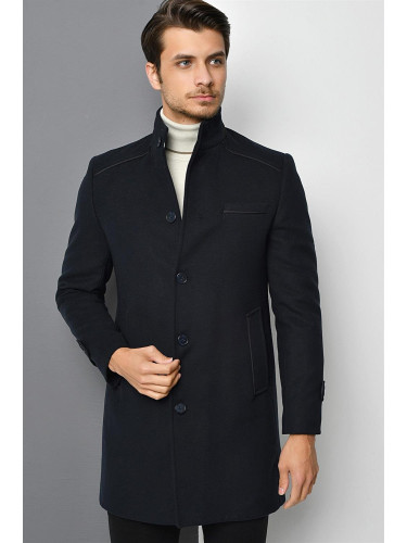 PLT8333 DEWBERRY MEN'S COAT-NAVY BLUE
