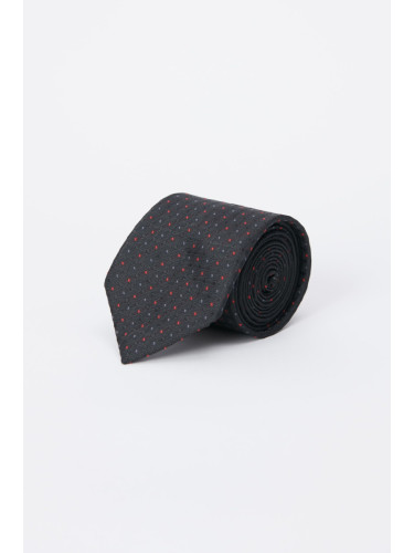 ALTINYILDIZ CLASSICS Men's Black-red Patterned Tie