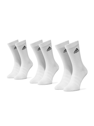 Комплект 3 чифта дълги чорапи мъжки adidas Light Crew 3Pp DZ9393 Бял
