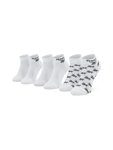 Комплект 3 чифта дълги чорапи мъжки Reebok Cl Fo Ankle Sock 3P GG6674 Бял