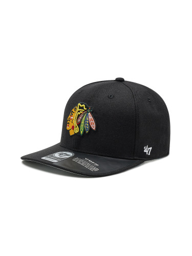 Шапка с козирка 47 Brand Nhl Chicago Blackhawks H-CLZOE04WBP-BKB Черен