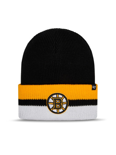 Шапка 47 Brand NHL Boston Bruins Split Cuff '47 H-SPLCC01ACE-BK Черен
