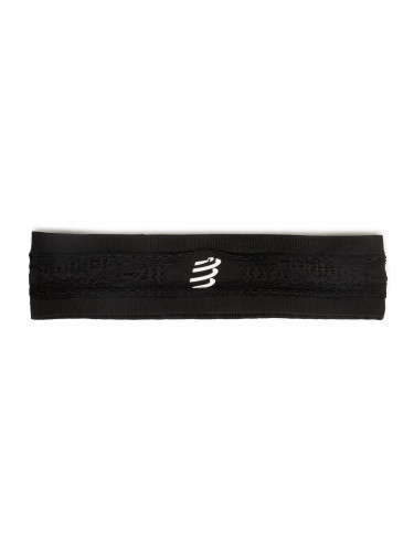 Лента за глава Compressport Thin Headband On/Off CU00010B Черен