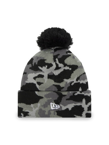 Шапка New Era Camo Bobble 60284546 Сив