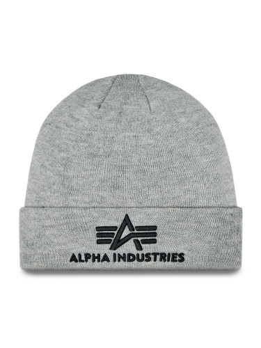 Шапка Alpha Industries 3D Beanie 168910 Сив