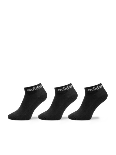 Къси чорапи adidas Linear Ankle Socks Cushioned Socks 3 Pairs IC1303 Черен