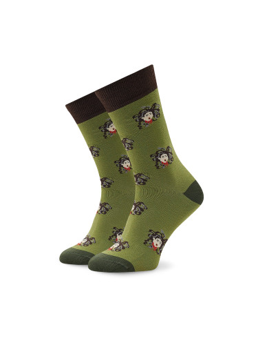 Дълги чорапи unisex Curator Socks Medusa Зелен