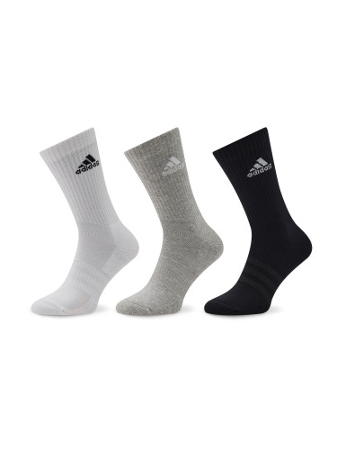 Дълги чорапи unisex adidas Cushioned Crew Socks 3 Pairs IC1311 Сив