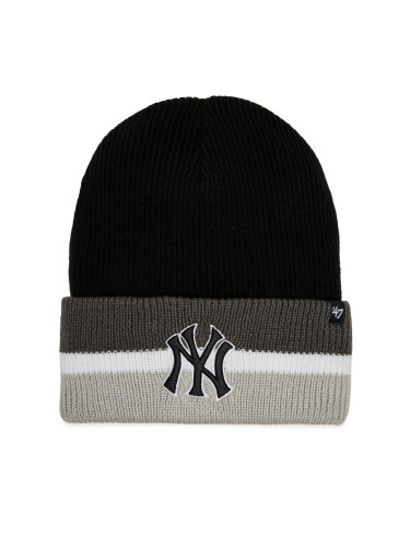 Шапка 47 Brand MLB New York Yankees Split Cuff 47 B-SPLCC17ACE-BK Черен