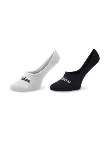 adidas Чорапи тип терлици Thin Linear Ballerina Socks 2 Pairs HT3448 Бял