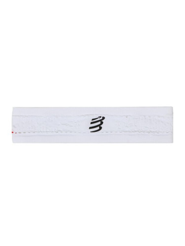 Compressport Лента за глава Thin Headband On/Off CU00010B Бял