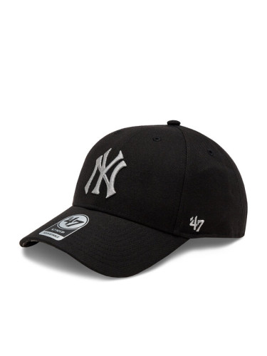 47 Brand Шапка с козирка MLB New York Yankees Tremor Camo Under 47 B-TRCMU17WBP-BK Черен
