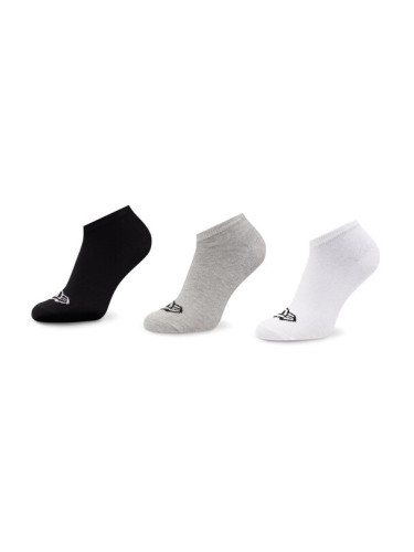 New Era Комплект 3 чифта къси чорапи унисекс Flag Sneaker 13113639 Цветен