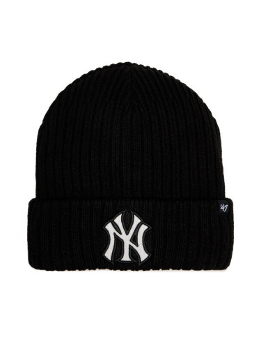 47 Brand Шапка MLB New York Yankees Thick Cord Logo 47 B-THCCK17ACE-BK Черен