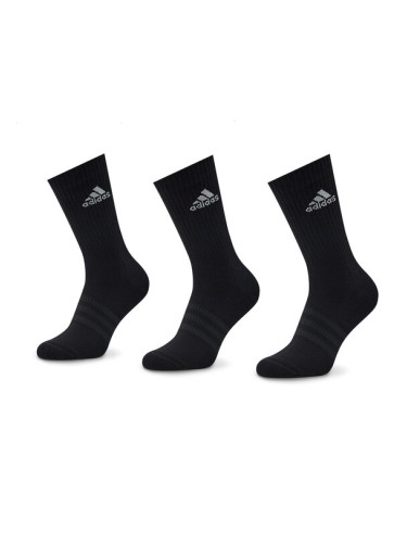 adidas Комплект 3 чифта дълги чорапи мъжки Cushioned Crew IC1310 Черен