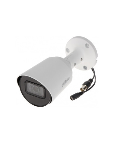 HDCVI камера Dahua HAC-HFW1800T-A-0280B, насочена "bullet" камера, 8MP (3840x2160@25fps), 2.8 mm обектив, IR осветление (до 30m), външна IP67