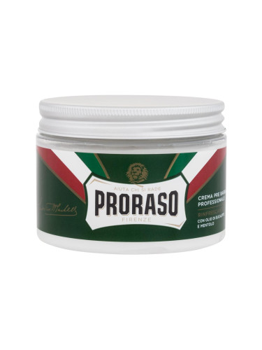 PRORASO Green Pre-Shave Cream Продукт преди бръснене за мъже 300 ml увредена кутия