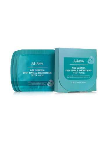 AHAVA Age Control Even Tone & Brightening Sheet Mask Маска за лице за жени 17 g