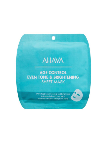 AHAVA Age Control Even Tone & Brightening Sheet Mask Маска за лице за жени 17 гр