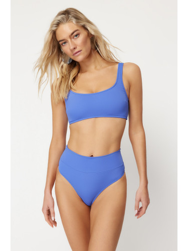 Trendyol Saks Bralette High Waist High Leg Regular Core Bikini Set