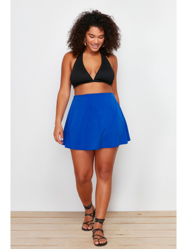 Trendyol Curve Navy Blue Short Skirt Bikini Bottom