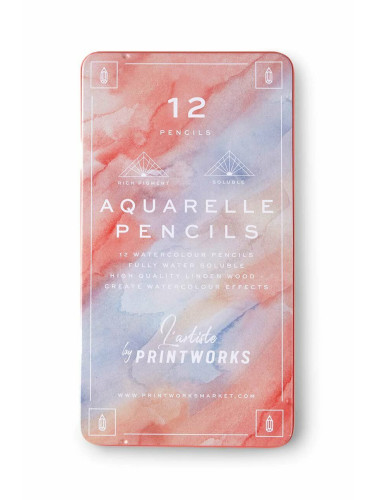 Комплект пастели в калъф Printworks Aquarelle (12 броя)