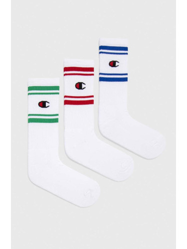 Чорапи Champion (3 броя) в бяло
