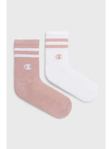 Чорапи Champion (2 броя) в розово