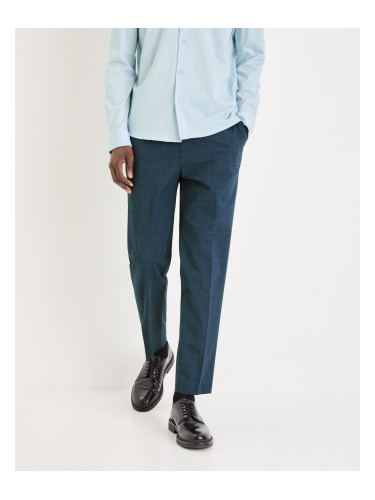 Celio Plaid 24h Gochecko Trousers - Men's