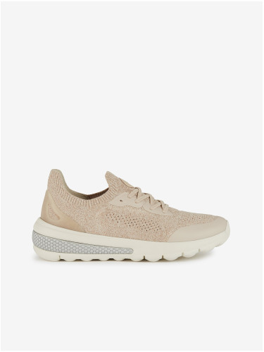 Beige Women's Geox Spherica Actif Sneakers - Women's
