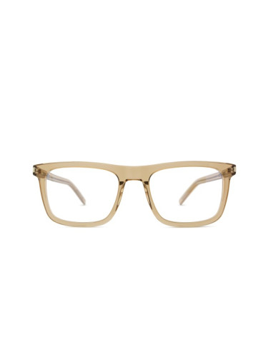 Saint Laurent SL 547 Slim OPT 007 54 - диоптрични очила, правоъгълна, unisex, кафяви