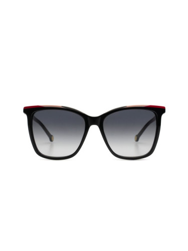 Carolina Herrera She826 0700 55 - квадратна слънчеви очила, дамски, черни