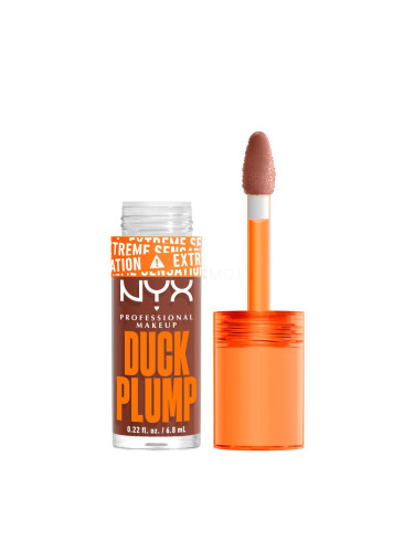NYX Professional Makeup Duck Plump Блясък за устни за жени 6,8 ml Нюанс 07 Mocha Me Crazy