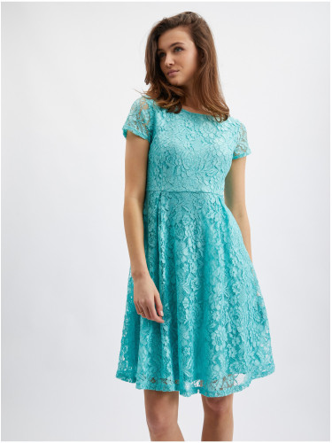 Turquoise women's lace dress ORSAY