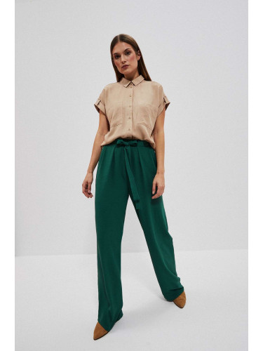 Marisse Women's Trousers L-Sp-4013 Palm Leaf