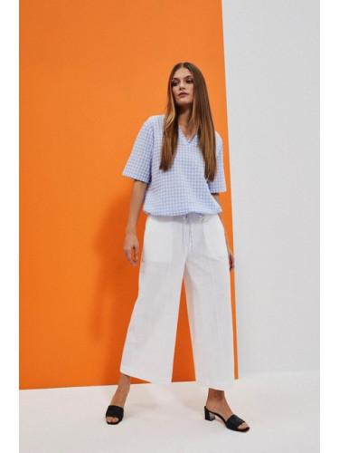 Marisse Women's Trousers L-Sp-4018 White