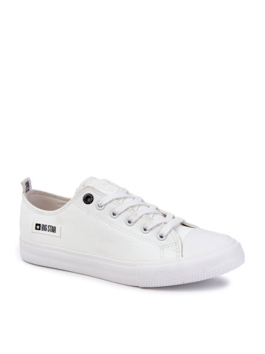 Men's Low Leather Sneakers Big Star KK174008 White