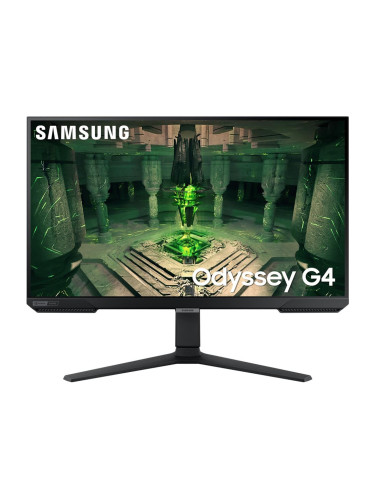 Монитор Samsung Odyssey G4 LS-27BG400 (2022), 27" (68.58 cm) IPS панел, 240Hz, Full HD, 1ms, 400cd/m2, DisplayPort, HDMI