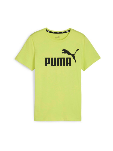 PUMA Тениска 'Essentials'  лайм / черно