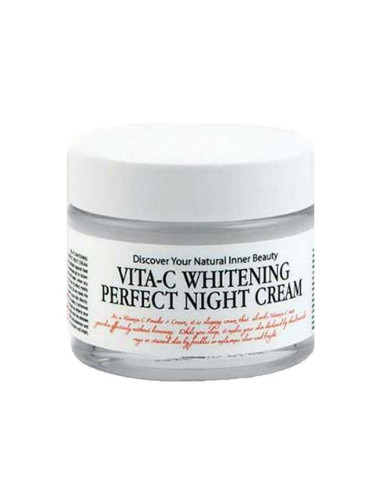 Коригиращ пигментни петна нощен крем с Ниацинамид и Витамин C Chamos Vita-C Whitening Perfect Night Cream