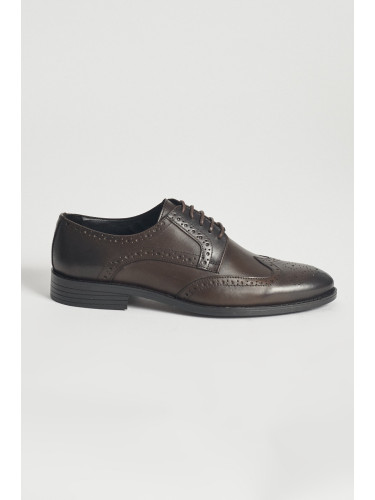 ALTINYILDIZ CLASSICS Men's Brown 100% Genuine Leather Classic Shoes