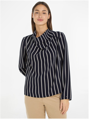 Dark blue women's striped blouse Tommy Hilfiger - Women