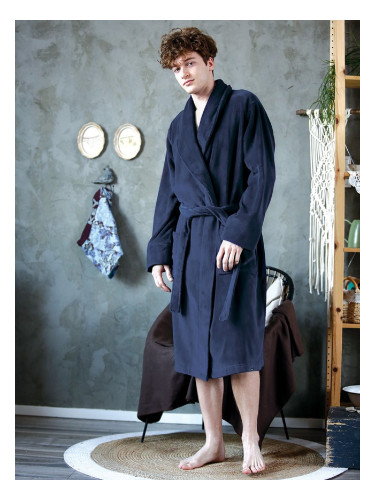 Bathrobe Key MGL 208 B22 M-2XL navy blue