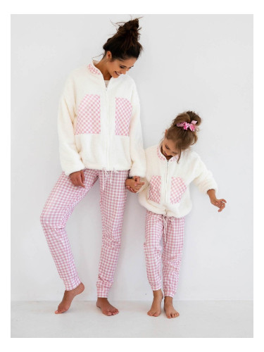 Sweatshirt Sensis Nanny Kids L/R 110-128 ecru-pink 001