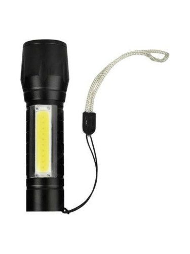 LED фенер Uniross 8304, джобен, захранване AA батерии, 80 Lumens, 3 режима на осветяване, черен