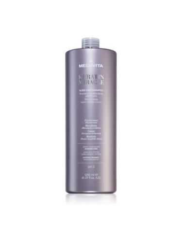 Medavita Keratin Miracle Sleek Hair Shampoo изглаждащ шампоан 1250 мл.