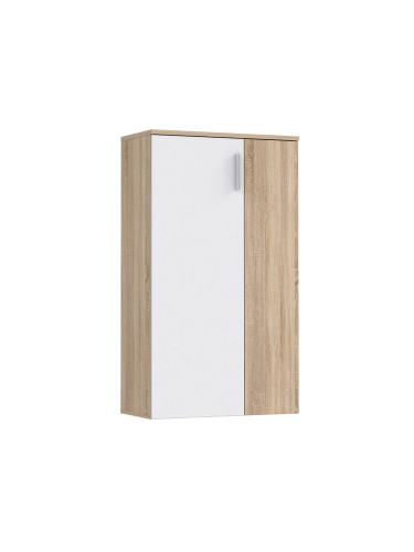 ШКАФ ЗА ОБУВКИ БУУТС 68.9/34.1/120.4 СМ В БЯЛО И ДЪБ СОНОМА