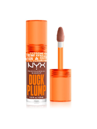 NYX Professional Makeup Duck Plump блясък за устни с увеличаващ ефект цвят 07 Mocha Me Crazy 6,8 мл.