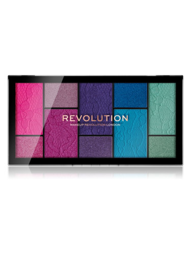 Makeup Revolution Reloaded палитра сенки за очи цвят Vivid Passion 24,5 гр.